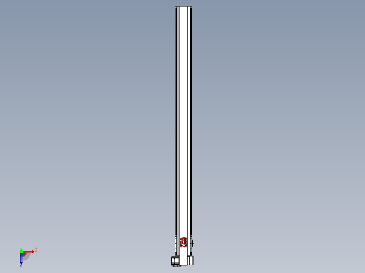 皮带直线轴半封闭可选导轨TPA-HNB-120D-110-L1600-RP-C-P40-N3俯视缩略图