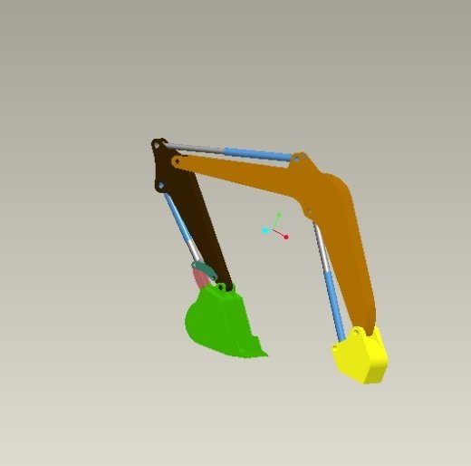 液压挖掘机反铲装置设计（cad+pro+说明书）缩略图