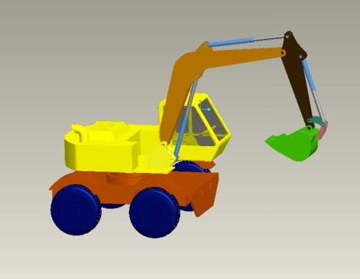 液压挖掘机反铲装置设计（cad+pro+说明书）缩略图