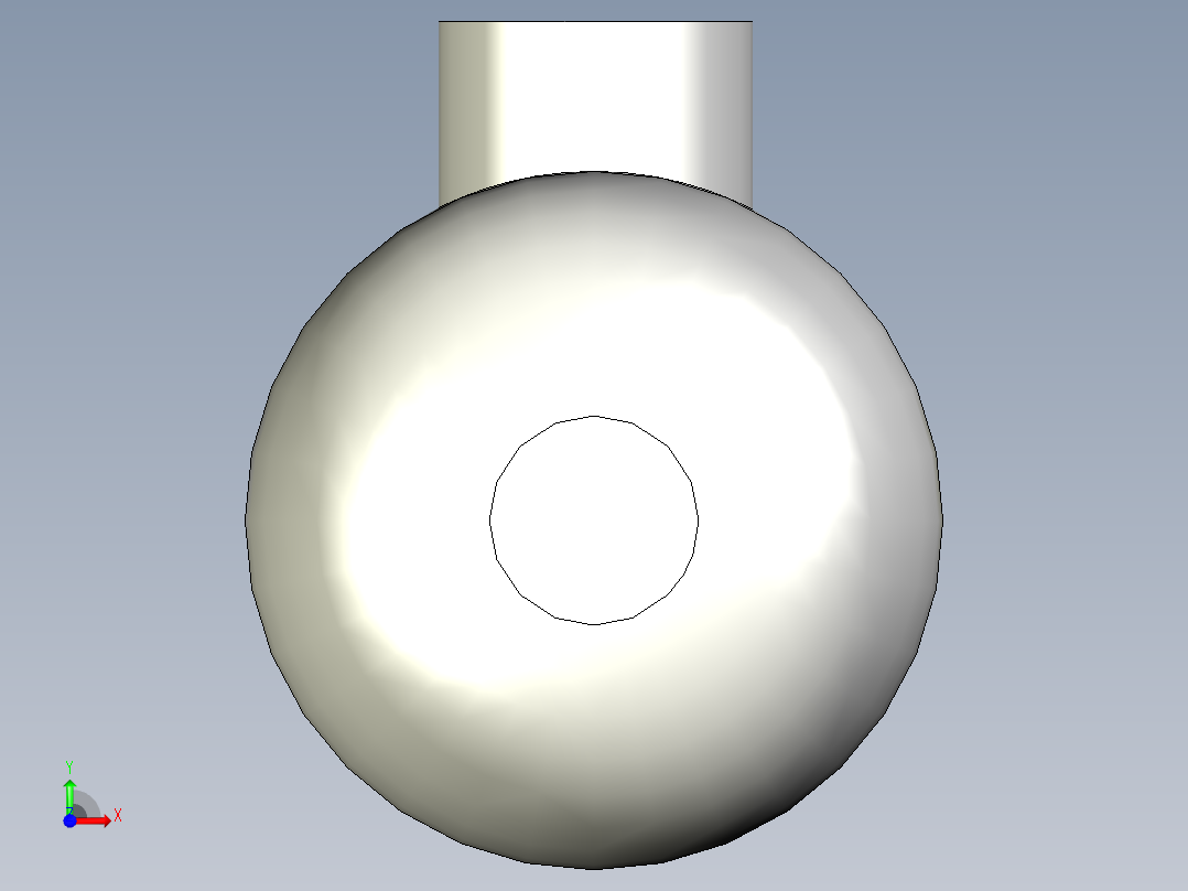 油罐静力分析(模型+分析图片)前视图
