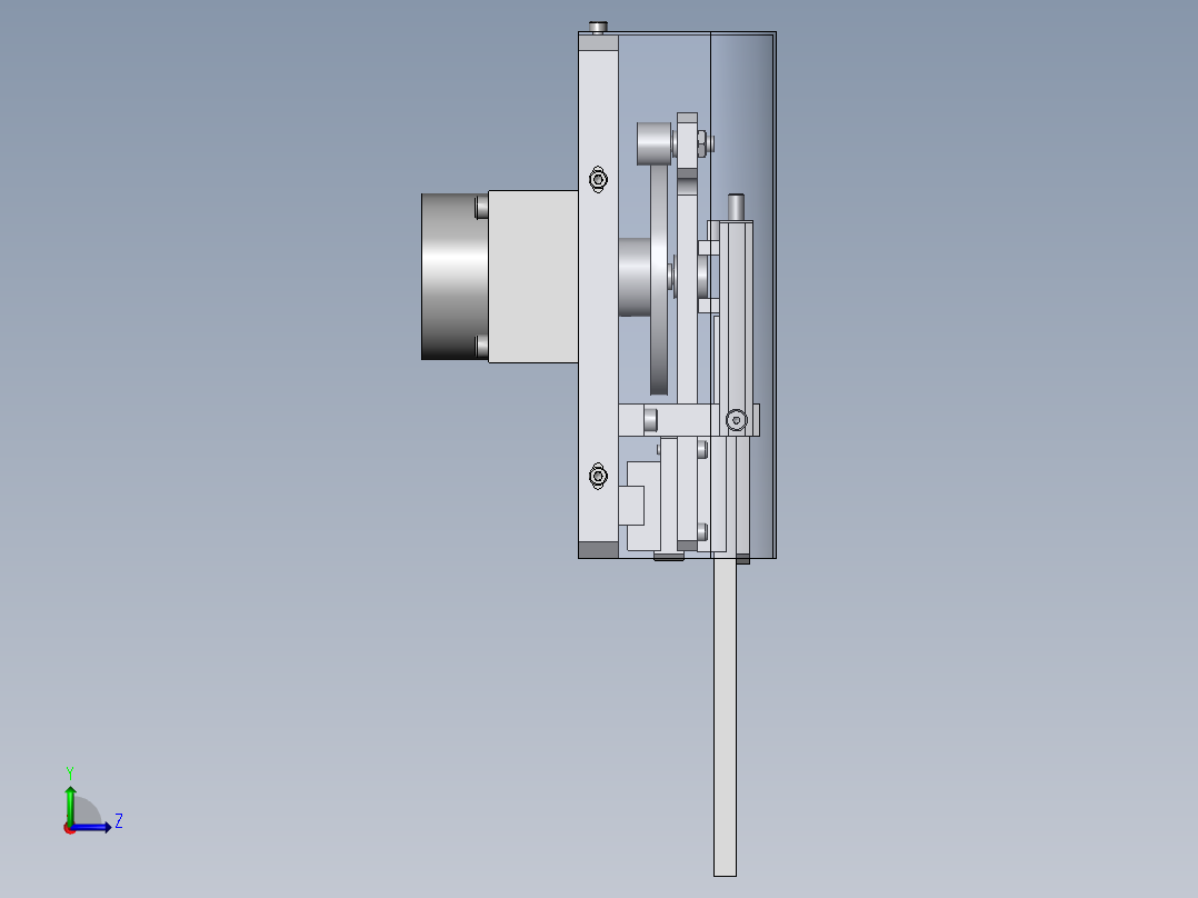 T002_凸轮往复机械手左视图