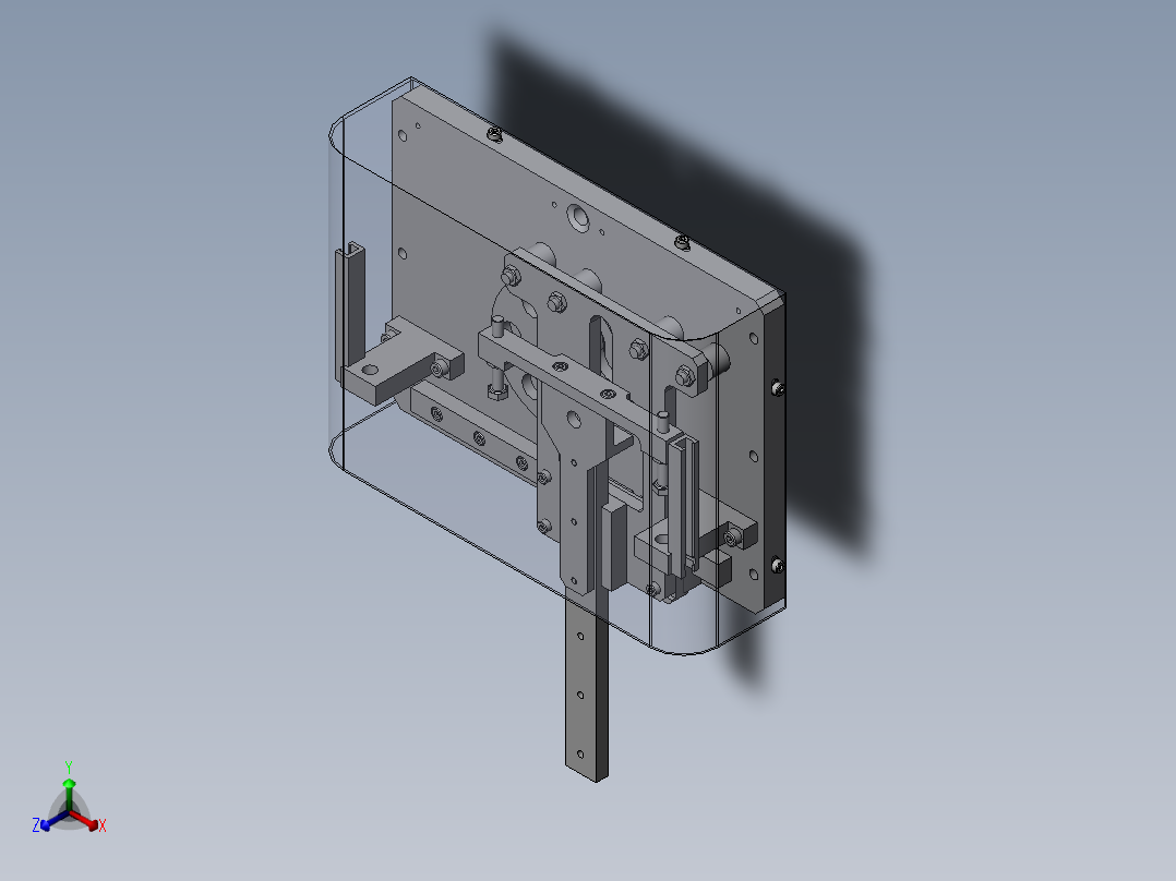 T002_凸轮往复机械手正等轴测图