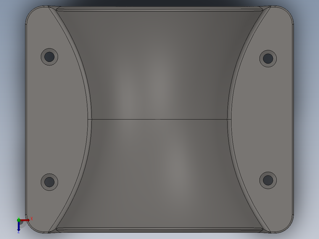 导向套3D模型俯视图