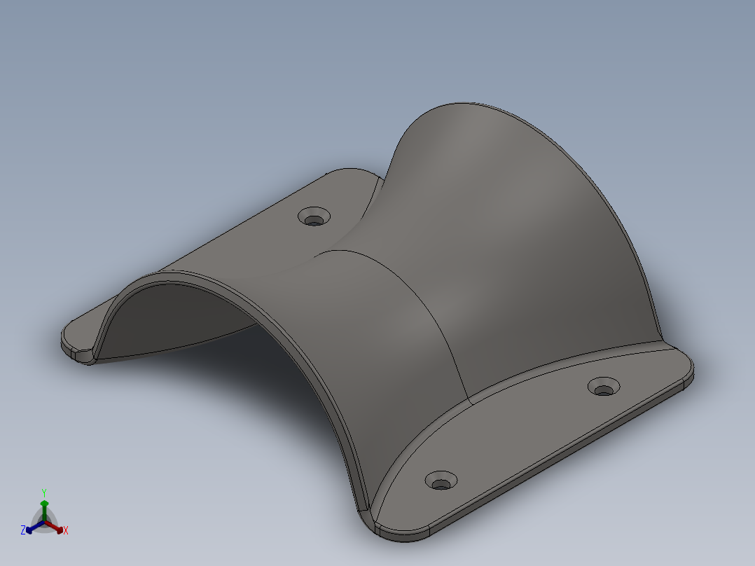 导向套3D模型正等轴测图