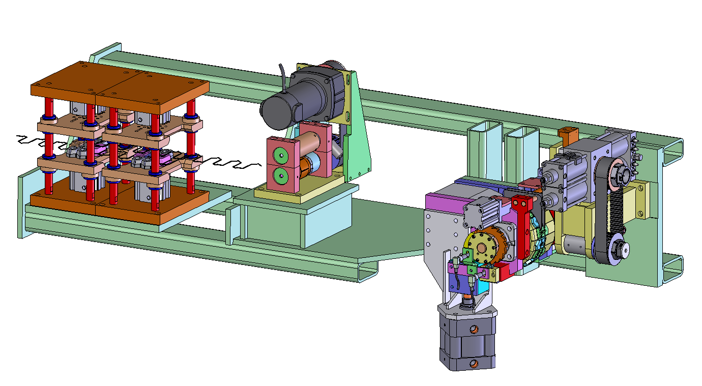 螺旋绕线机 3D图纸 机械设备设计素材3D模型文件资料
