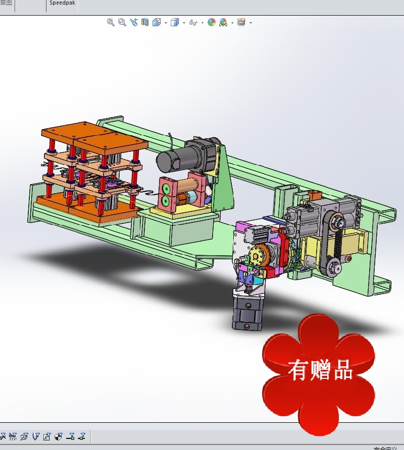 螺旋绕线机 3D图纸 机械设备设计素材3D模型文件资料