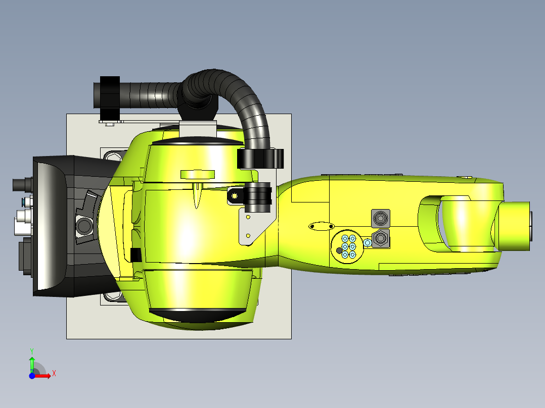 5+KUKA -r700六轴机械手模型前视图