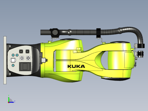 5+KUKA -r700六轴机械手模型左视缩略图