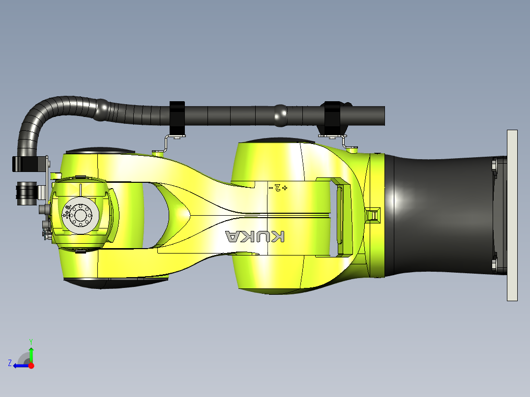 5+KUKA -r700六轴机械手模型右视图