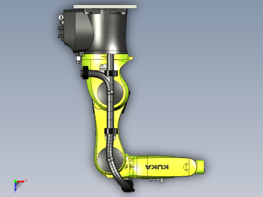 5+KUKA -r700六轴机械手模型俯视缩略图