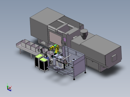 注塑产品自动装箱设备方案图