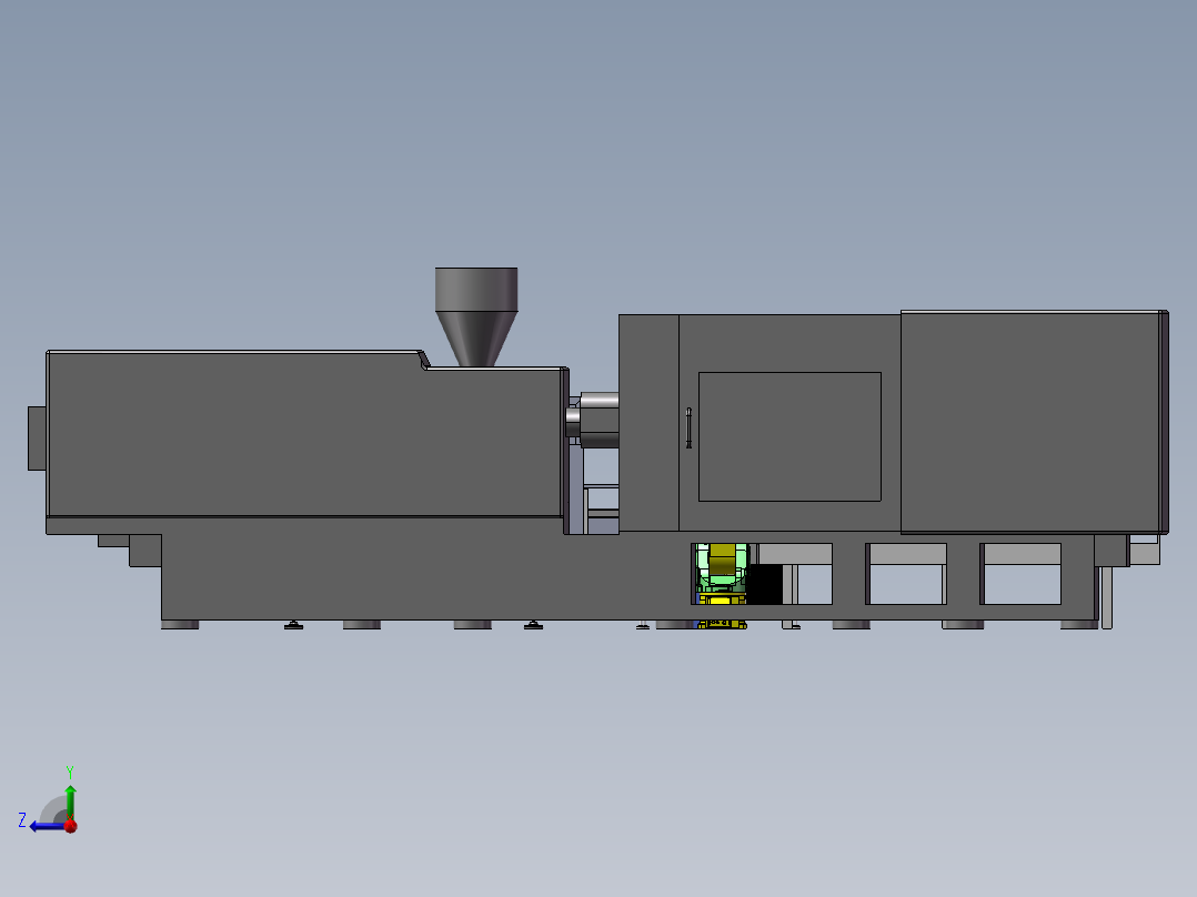 注塑产品自动装箱设备方案图右视图