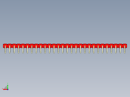 彩色公排针 100mil 2.54mm 系列-DS1022_red_1x28p_100mil_TypeD_rev1.0后视缩略图