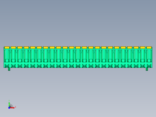 DEGSON 2EDG 系列 5.08mm 可插拔接线端子组-2EDGKDB-5.08-23P-14-00AH前视缩略图