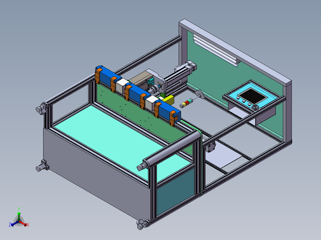 ST30-EVP产品长销子组装压机正等轴测图