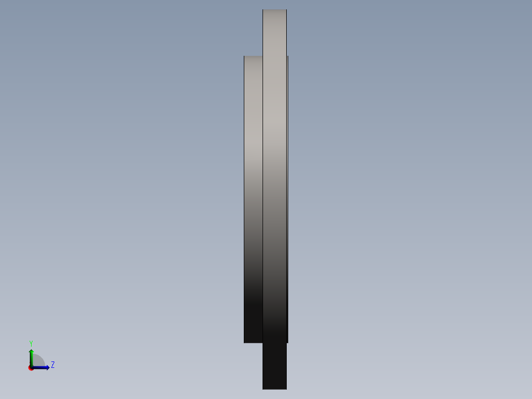 管路冷却站冷却管路左视图