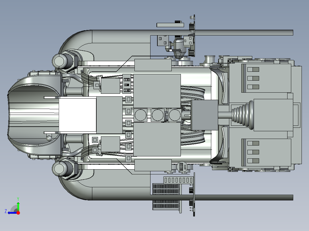 轻型战斗机右视图