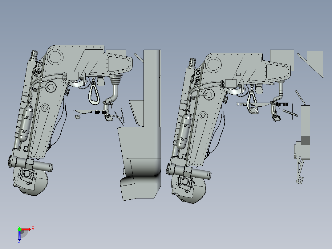轻型战斗机俯视图
