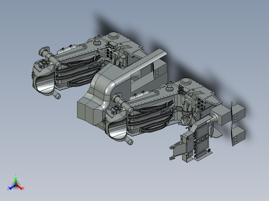 轻型战斗机正等轴测图
