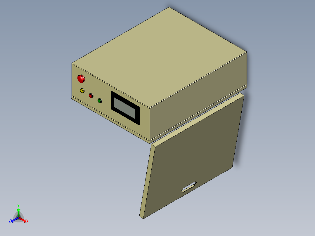 电器柜 电控柜 (43) 机械设计素材主视图