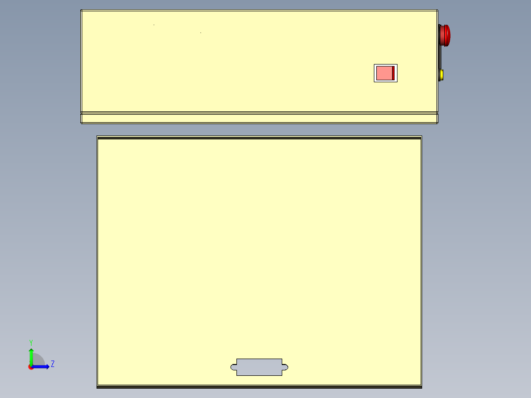 电器柜 电控柜 (43) 机械设计素材左视图
