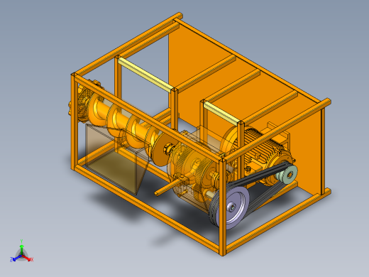 可变速绞肉机二维和三维