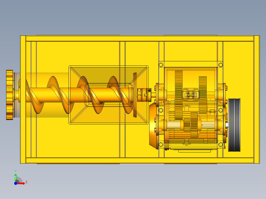 可变速绞肉机二维和三维前视图