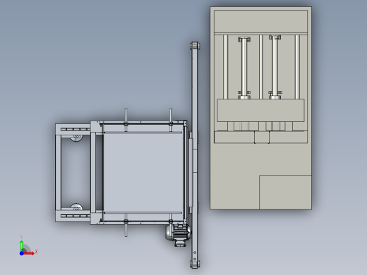 减震器贮油缸滚封专机设计前视缩略图