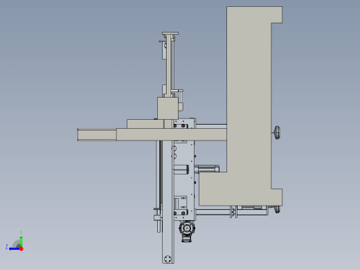 减震器贮油缸滚封专机设计右视缩略图