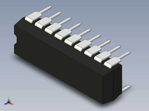 集成电路封装-MS-001AC正等轴测缩略图