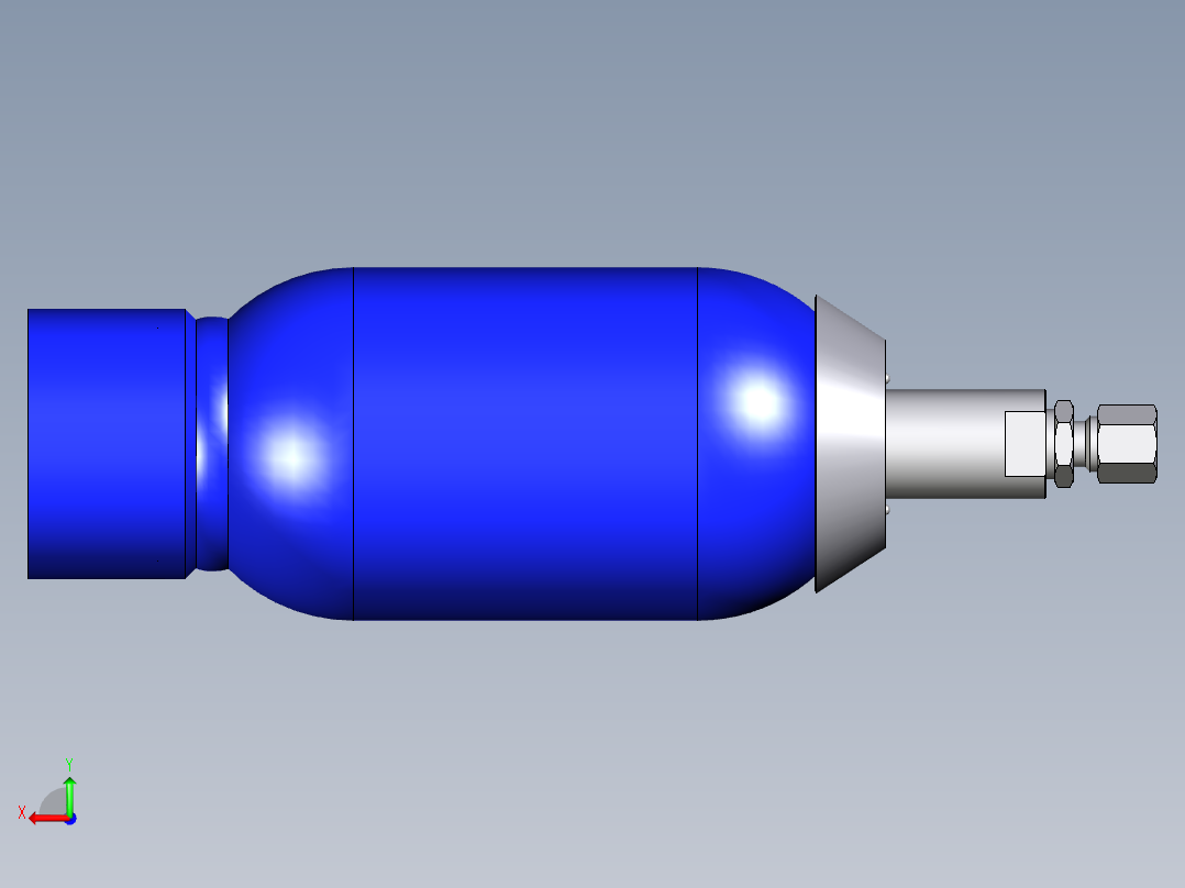 脉动衰减器后视图