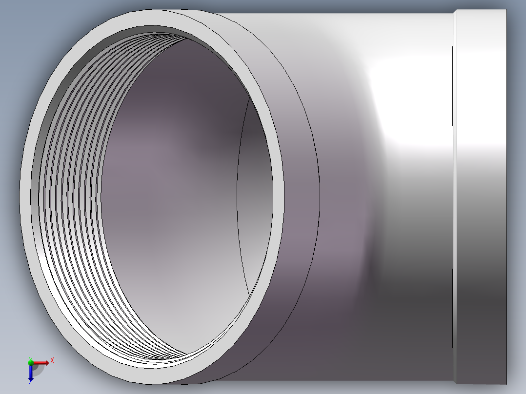 弯头-45°等径 DN80俯视图