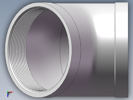 弯头-45°等径 DN80俯视缩略图