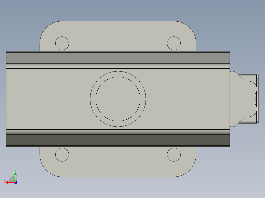 电磁阀STEP _ IGES后视图