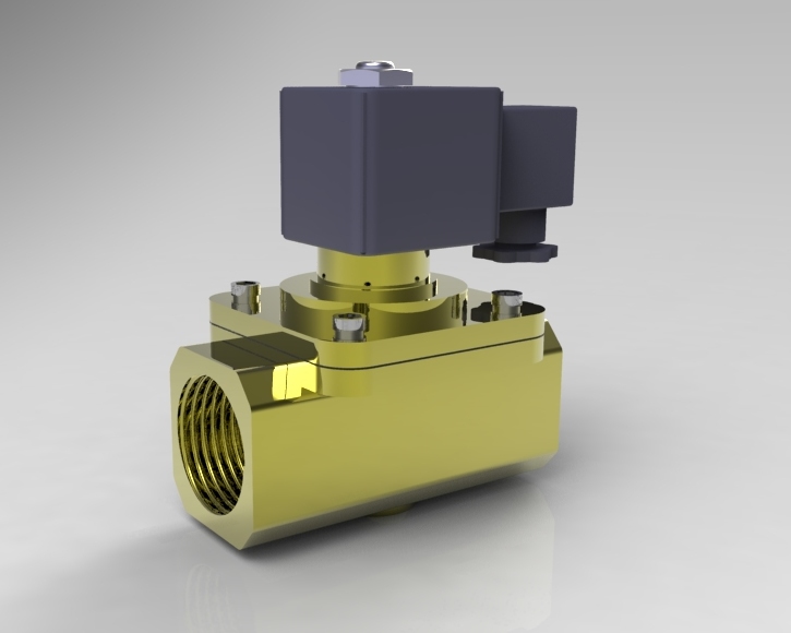 电磁阀STEP _ IGES