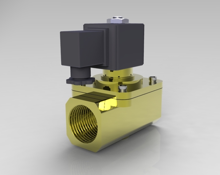 电磁阀STEP _ IGES