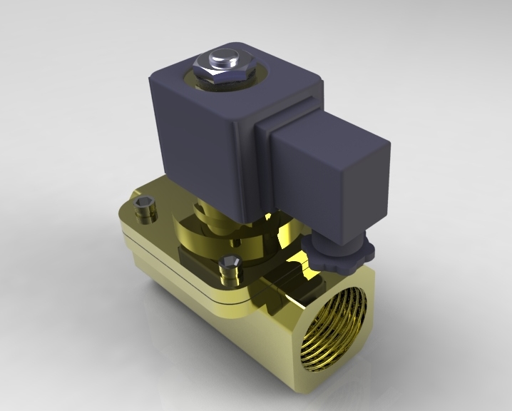 电磁阀STEP _ IGES