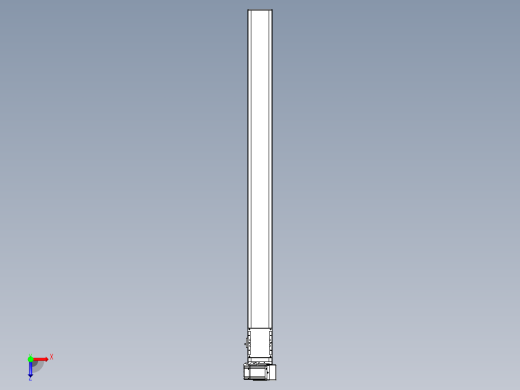 同步带全封闭直线模组TPA-HCB-105D-90-L1300-RU-C-P20-N3俯视缩略图