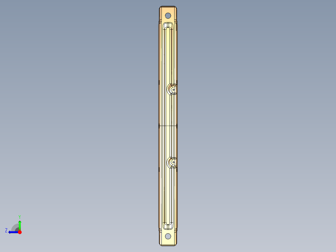 前防撞梁外板的拉深模具设计含UG三维图右视图