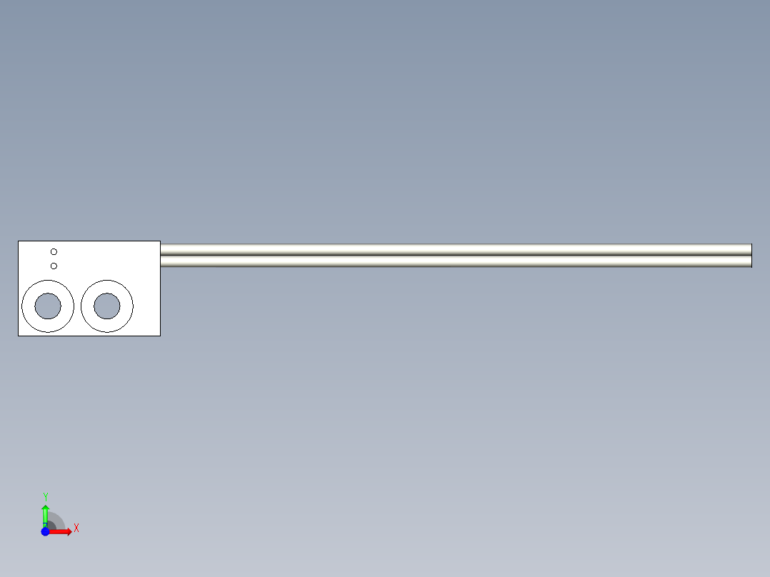 支架光纤_漫反射型FR-W18前视图