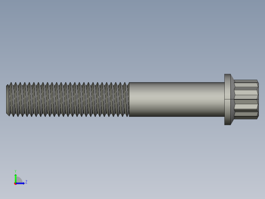 法兰头螺钉-5-16in-24 2long 12-point screws.STEP左视缩略图