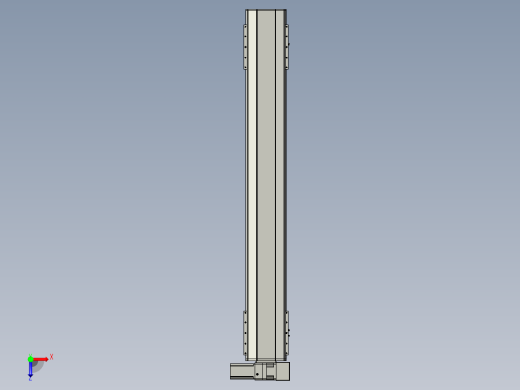 直线模组LHB21-L40-S1450-RU设计图纸俯视缩略图