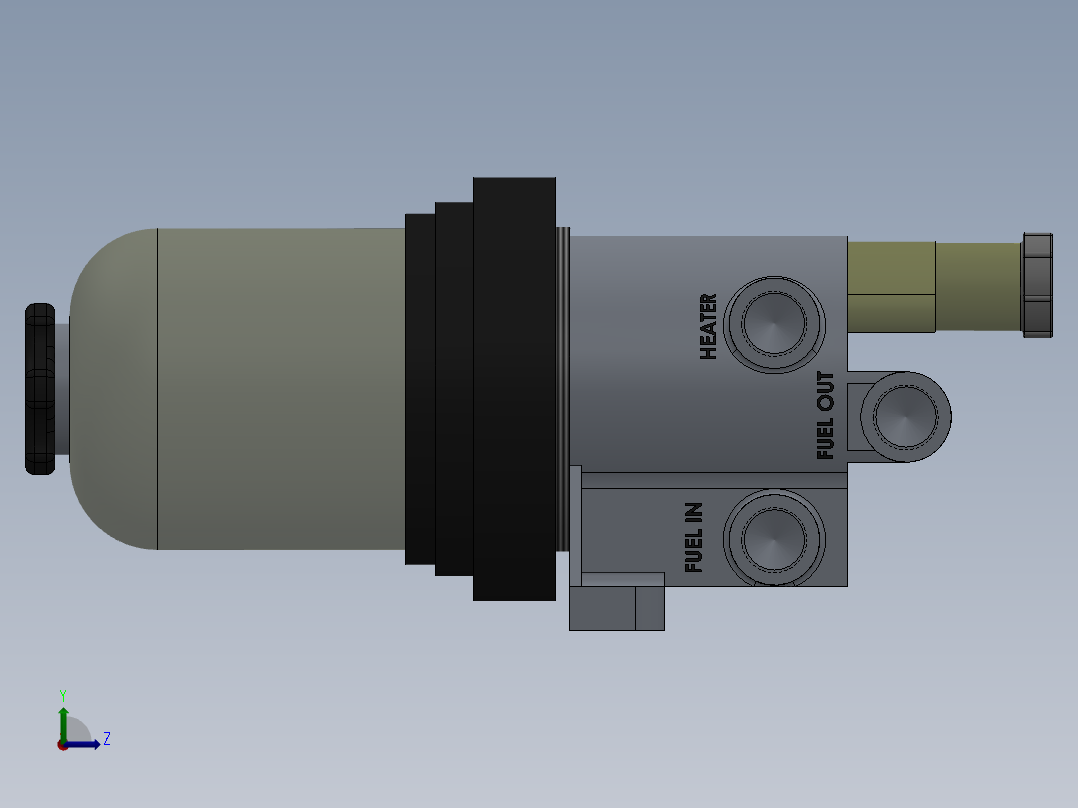 柴油过滤器左视图