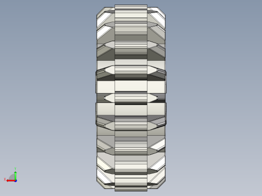 32269 Medium Stone Grey Technic Gear 20 Tooth Double Bevel.STEP后视缩略图