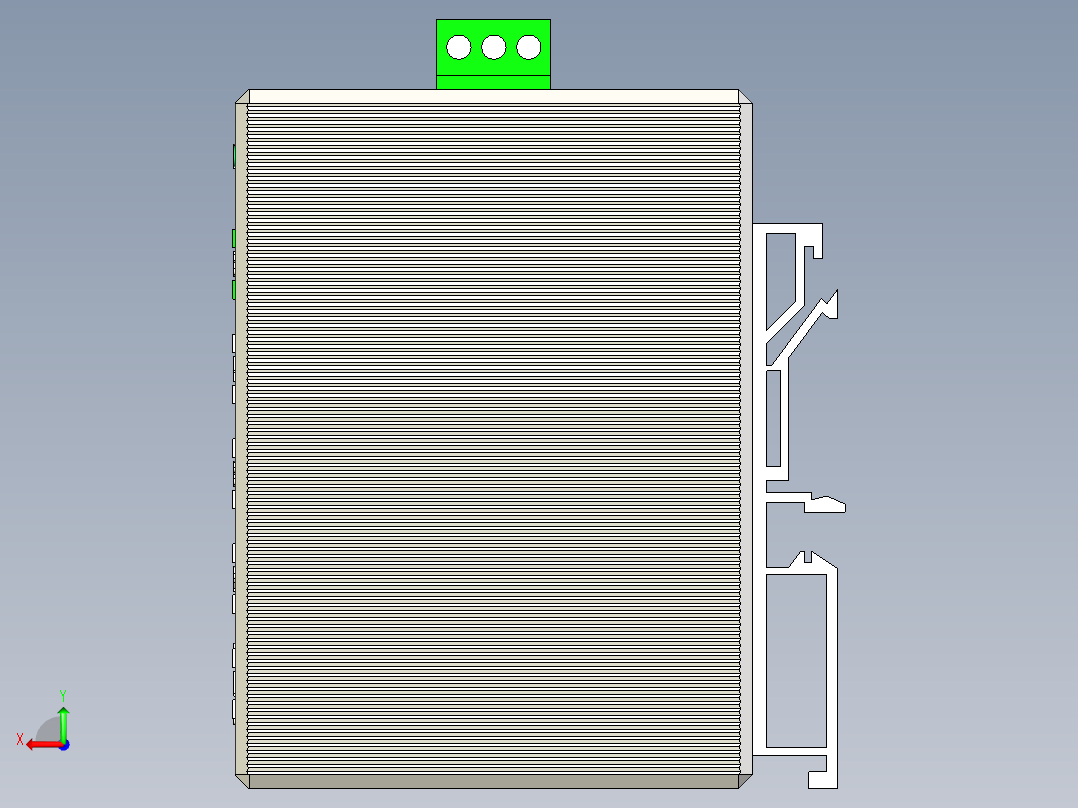 以太网交换机后视图