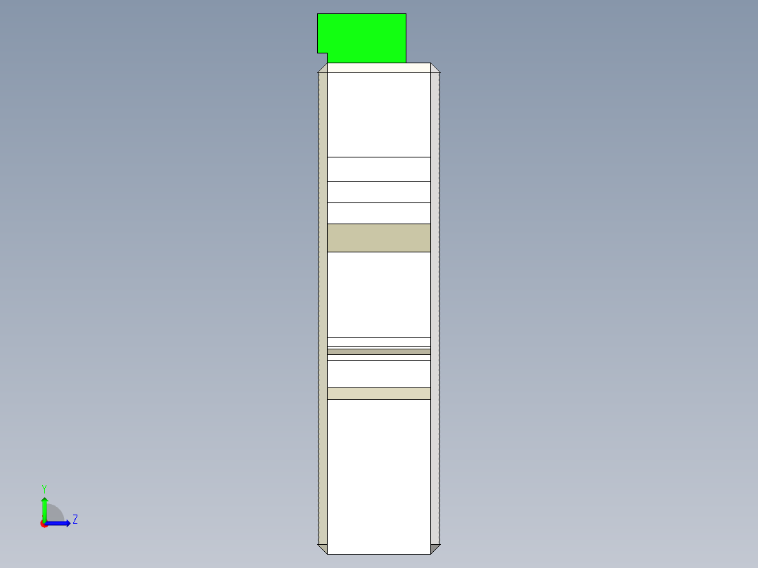 以太网交换机左视图