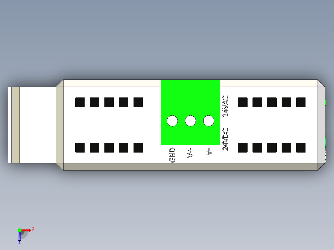 以太网交换机俯视图