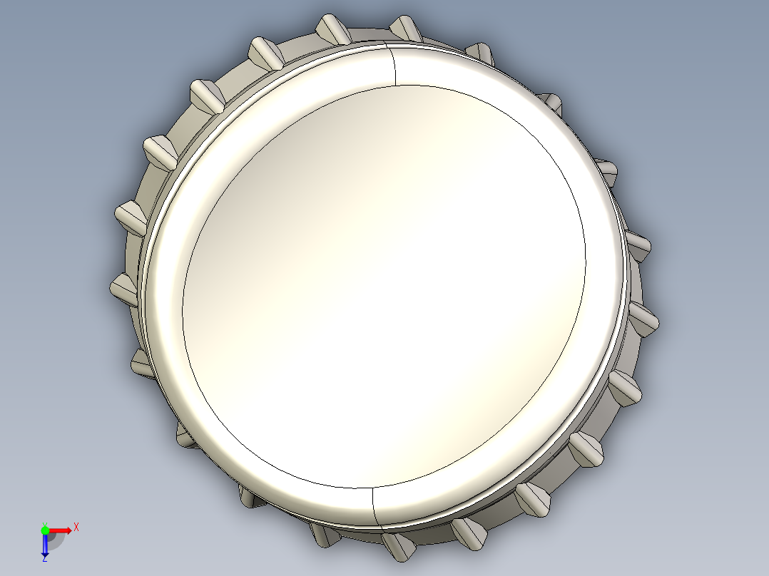 瓶盖、盖子(70)俯视图