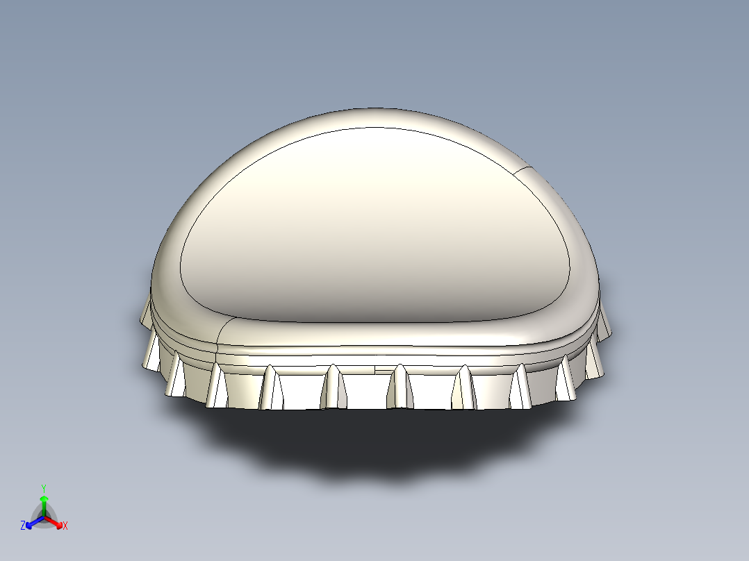 瓶盖、盖子(70)正等轴测图