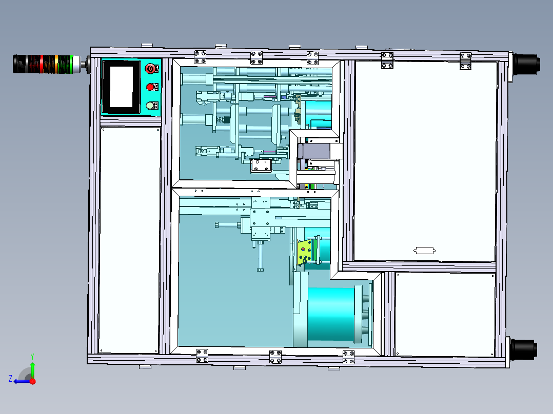 接线板装配锁螺丝机sw22可编辑右视图